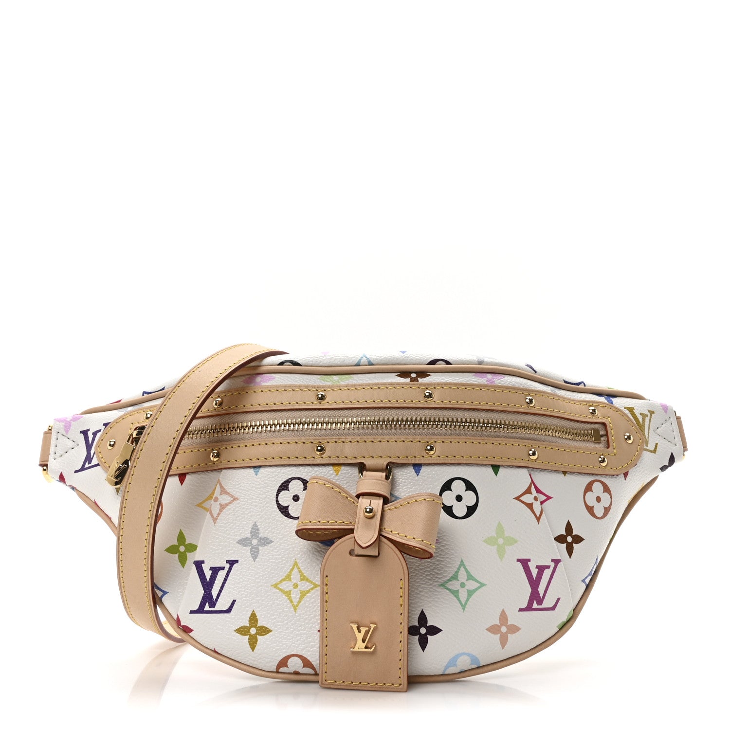 LV X TM Monogram Multicolor High Rise Bumbag White