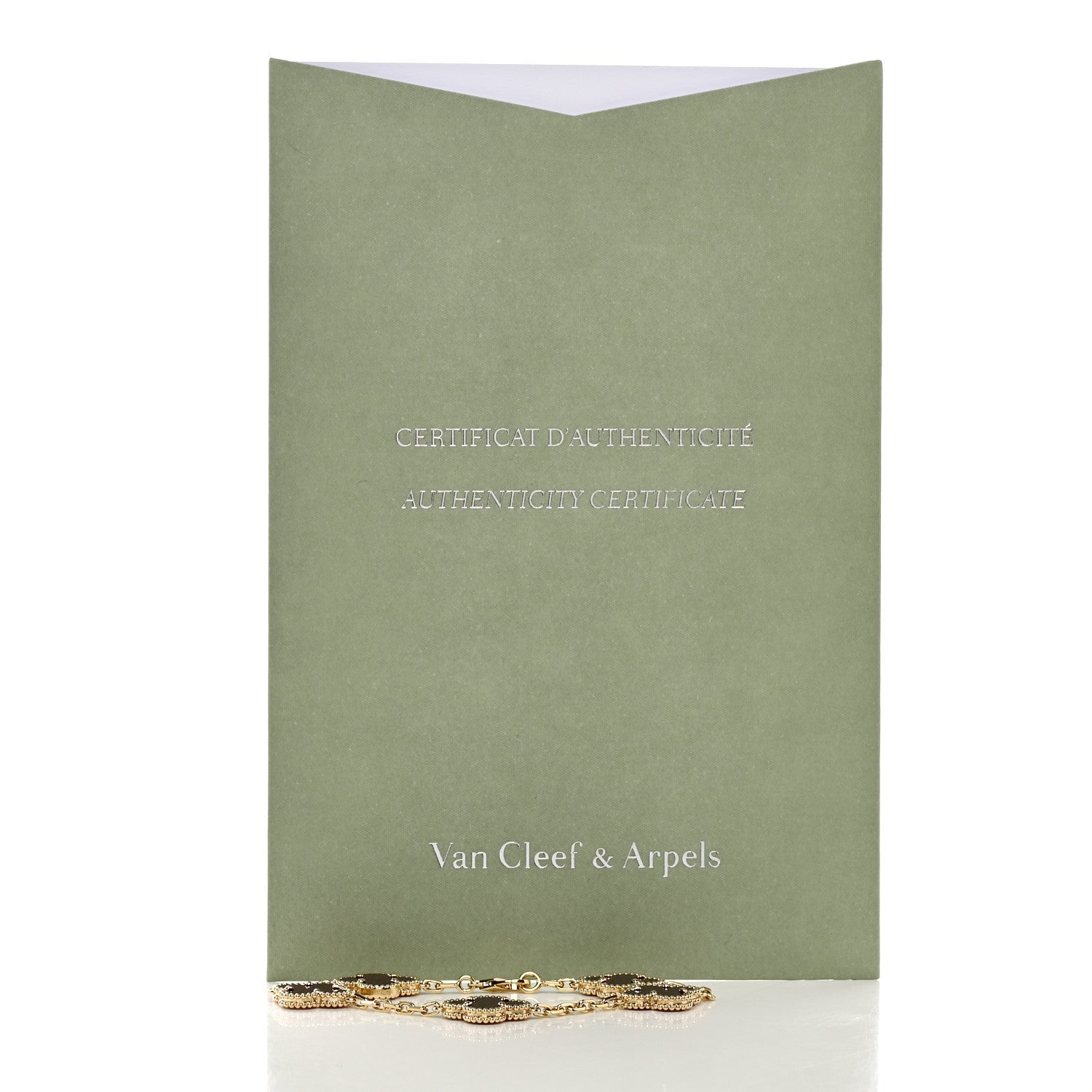 18K Yellow Gold Carnelian 5 Motifs Vintage Alhambra Bracelet