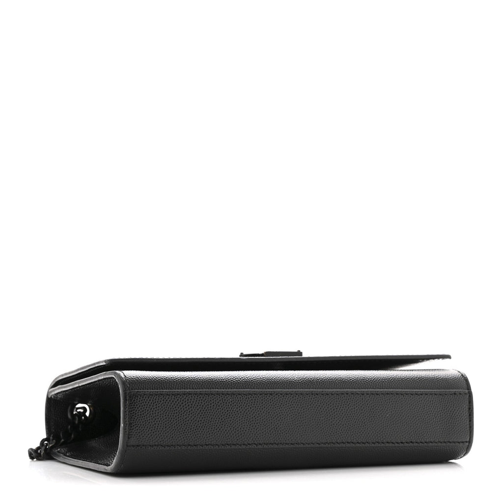 Grain De Poudre Medium Classic Monogram Monochrome Kate Satchel Black