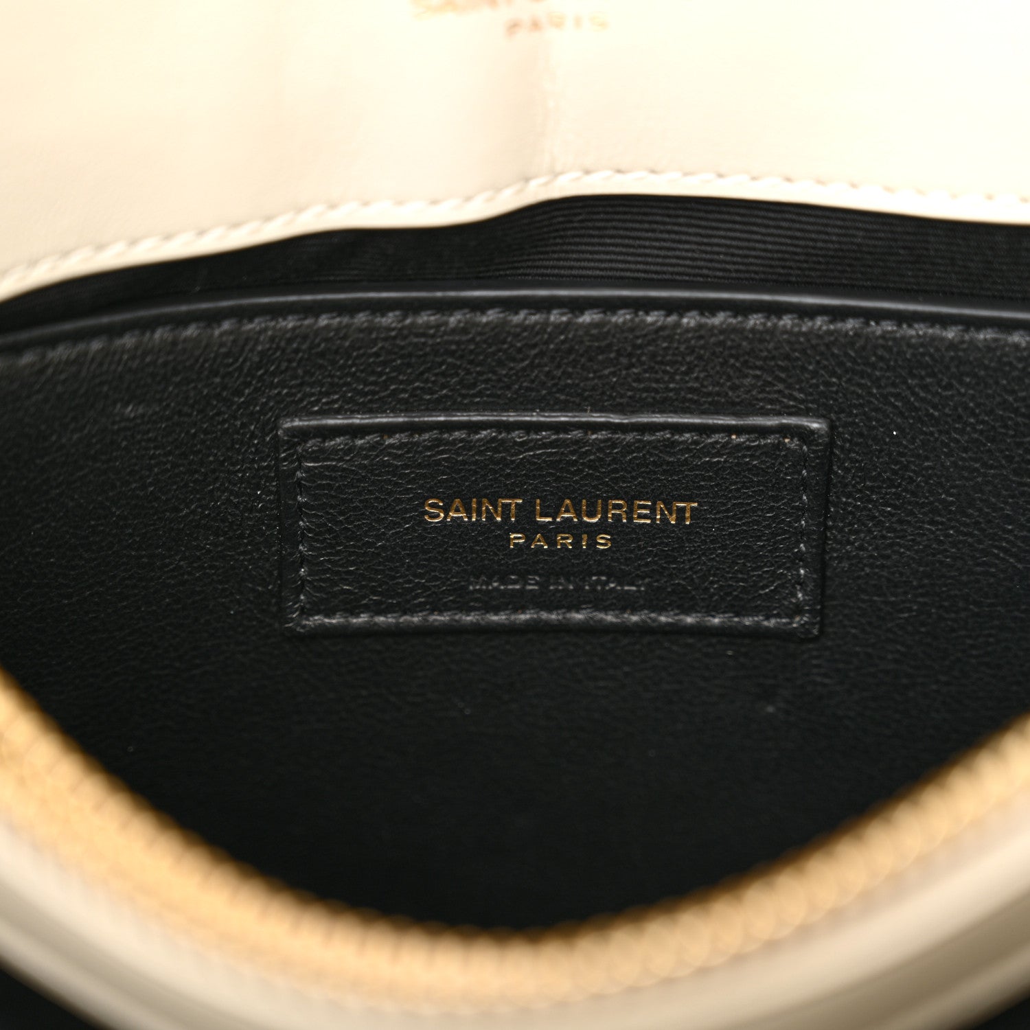 Calfskin Y Quilted Monogram Small Loulou Chain Satchel Crema Soft