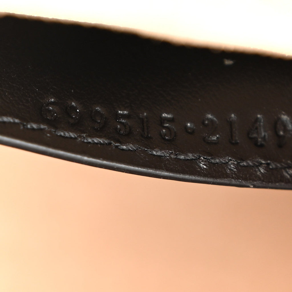 Calfskin Matelasse Chevron Mini GG Marmont Top Handle Bag Black