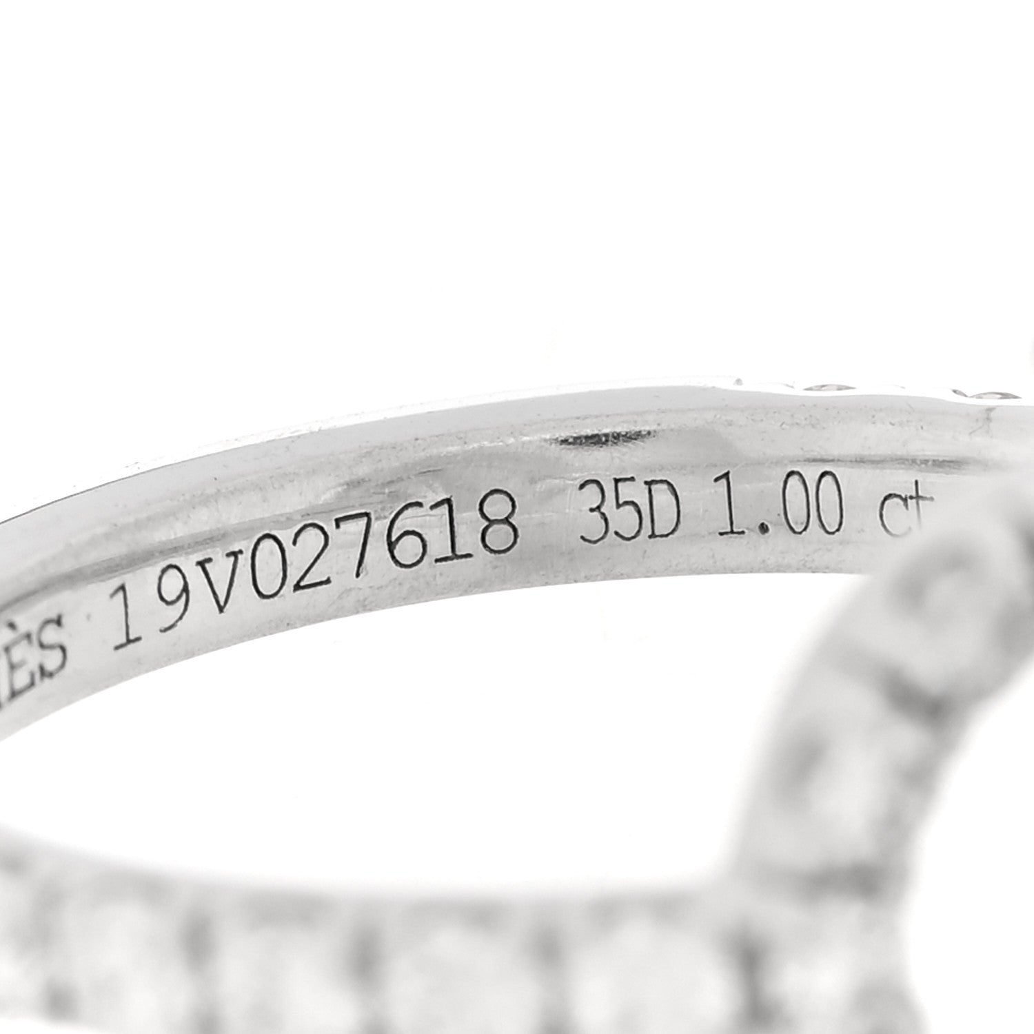 18K White Gold Diamond Finesse Ring 51 5.75