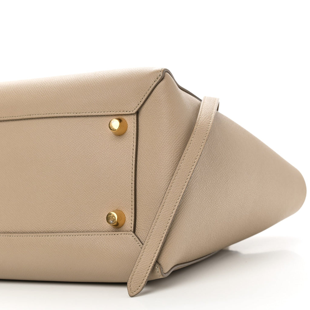 Grained Calfskin Mini Belt Bag Light Taupe