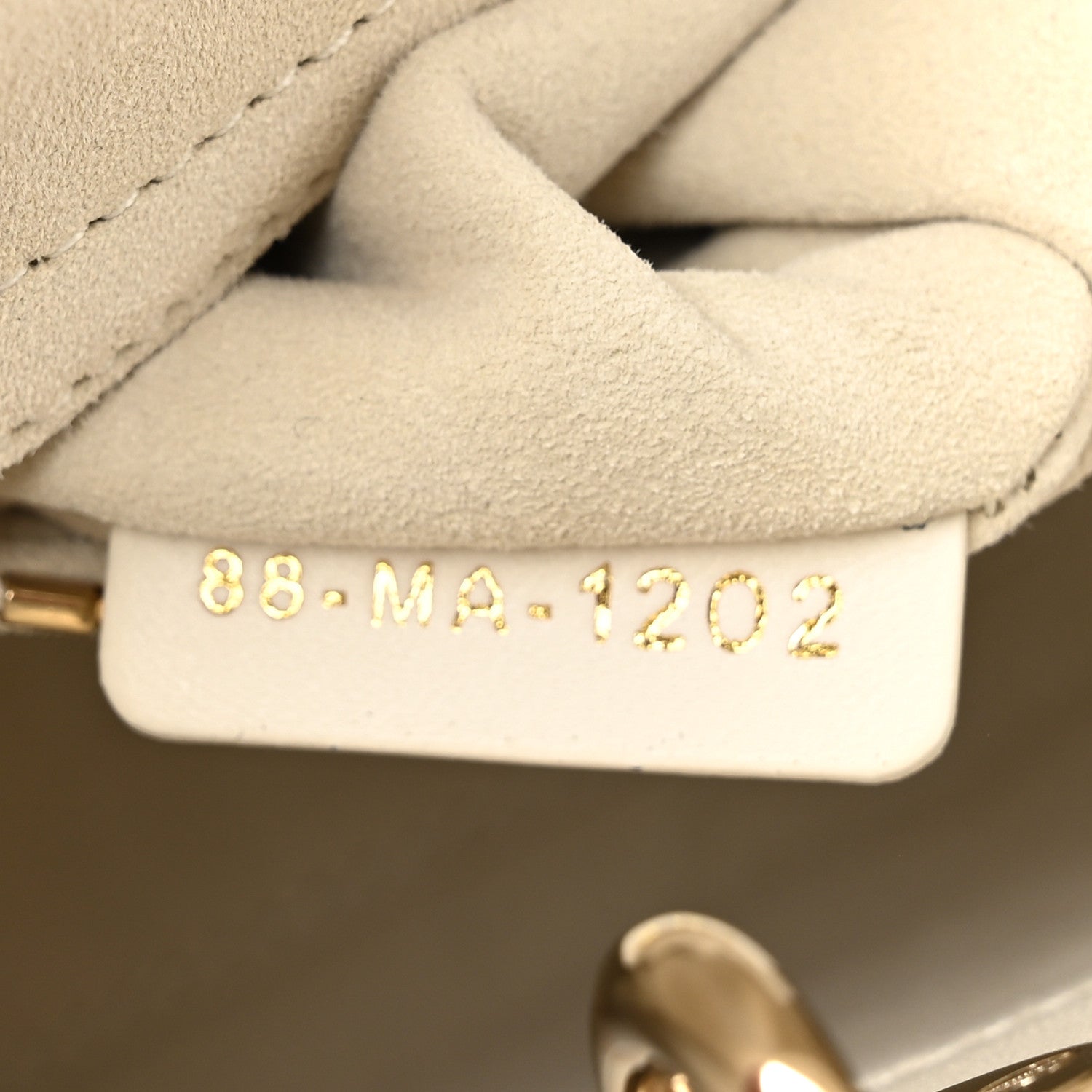 Lambskin Cannage Small Lady Dior White