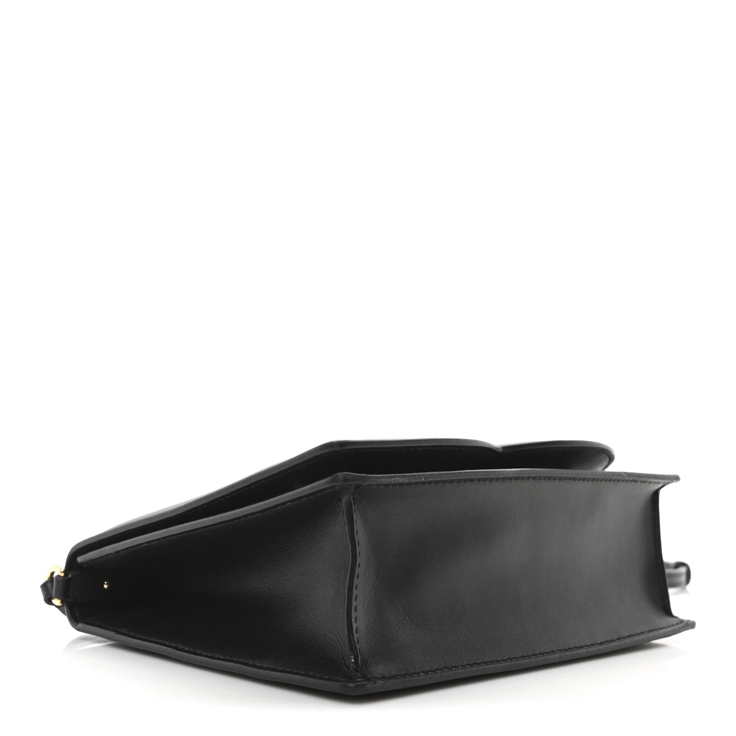 Calfskin DG Logo Flap Crossbody Bag Black