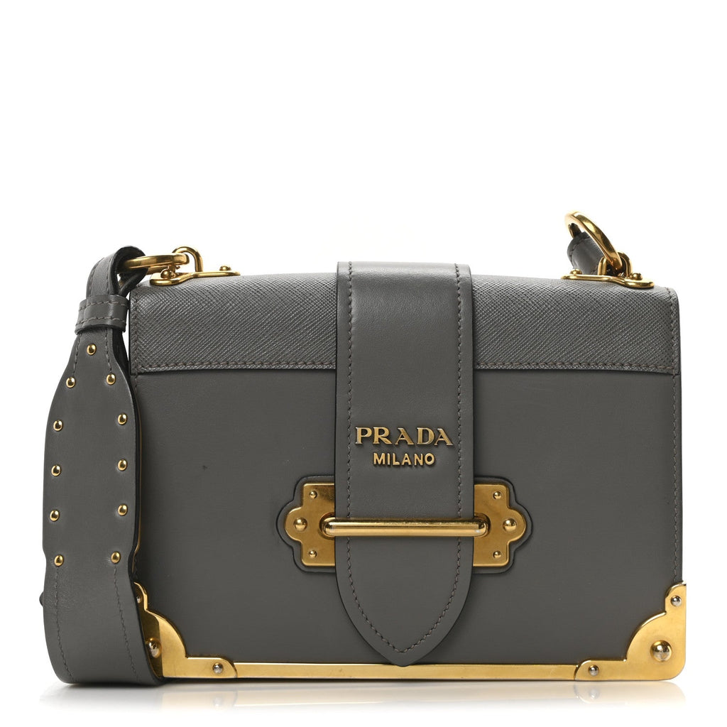 City Calf Saffiano Cahier Bag Marmo