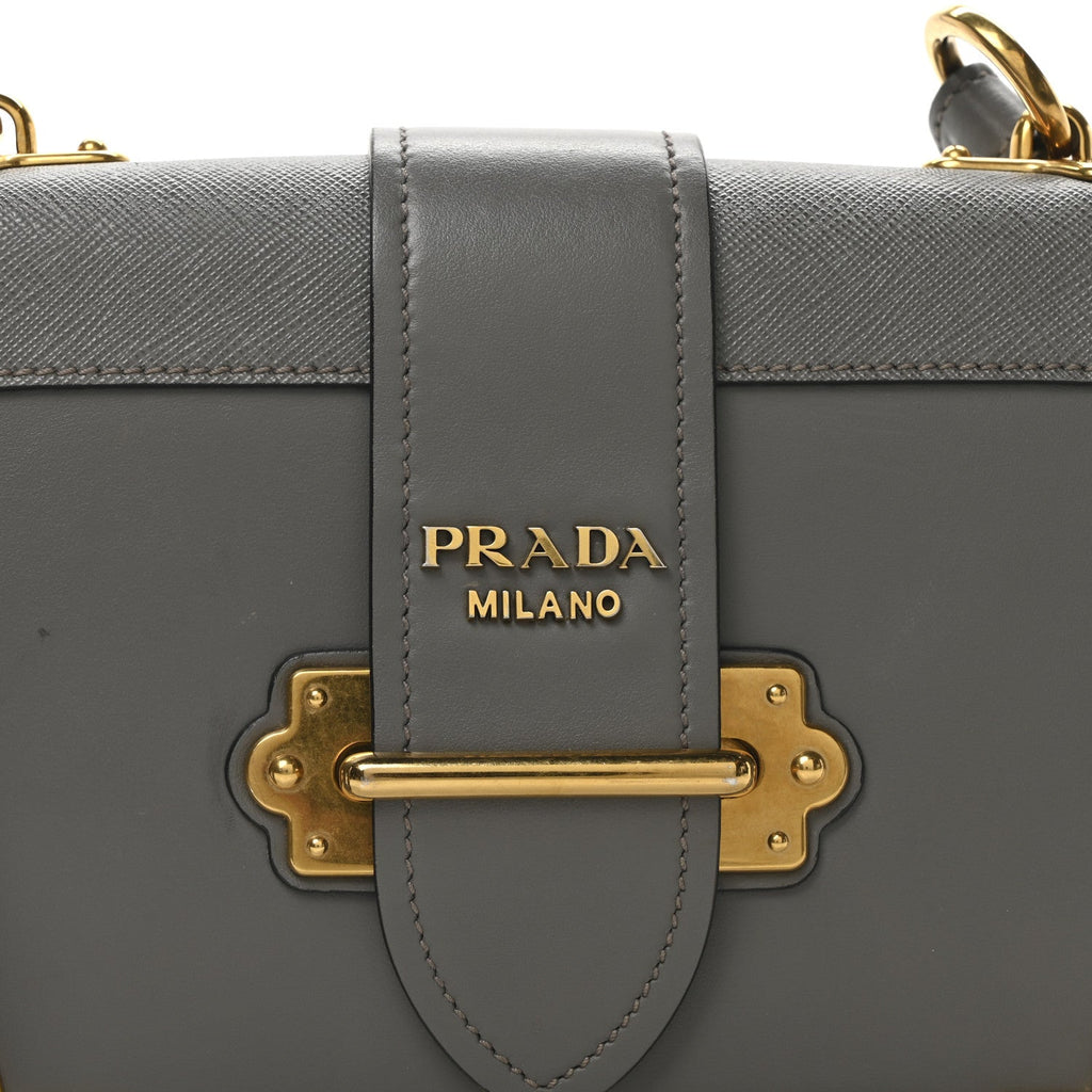 City Calf Saffiano Cahier Bag Marmo