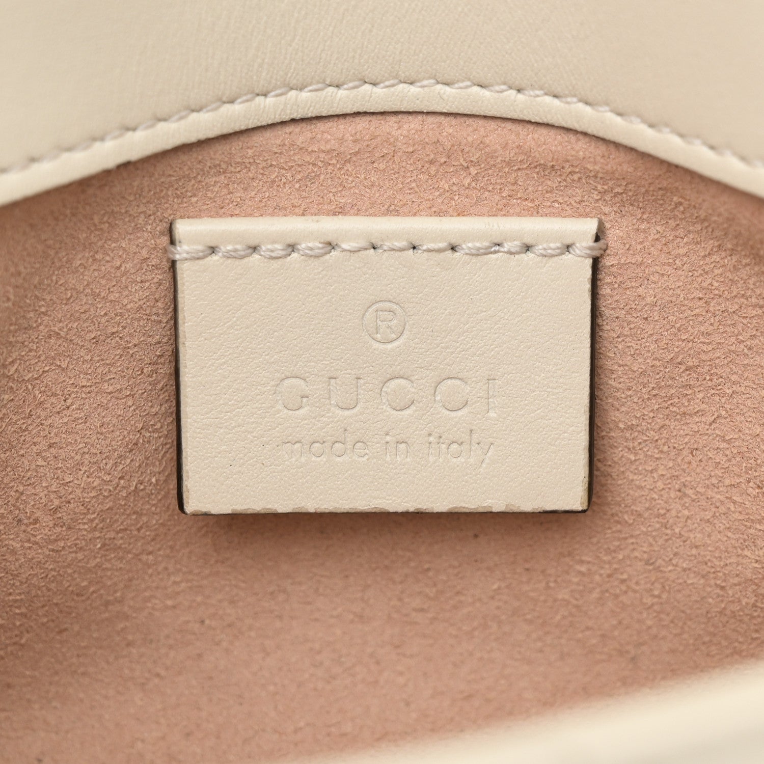 Calfskin Matelasse Super Mini GG Marmont Shoulder Bag White