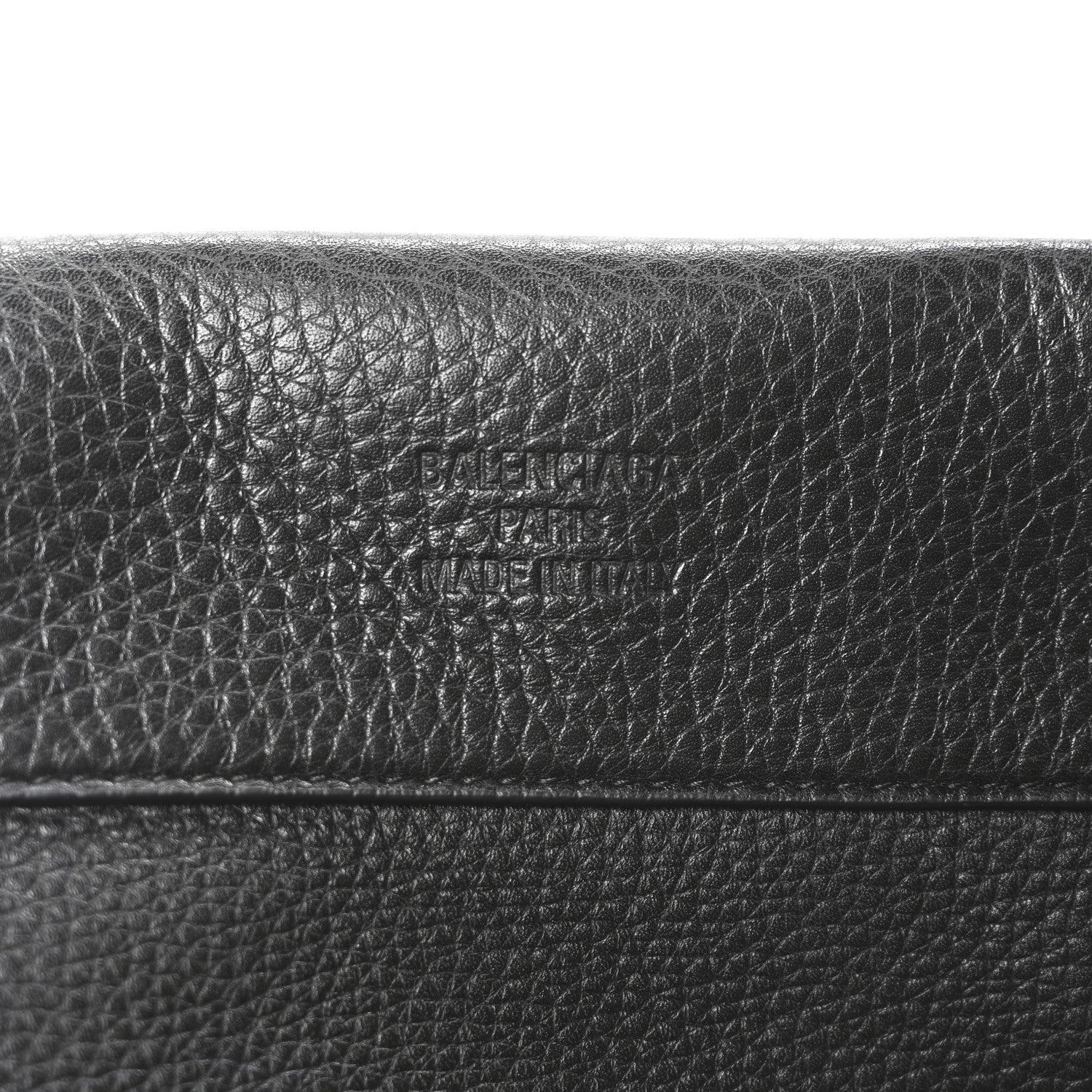 Grained Calfskin Waist Bag Black