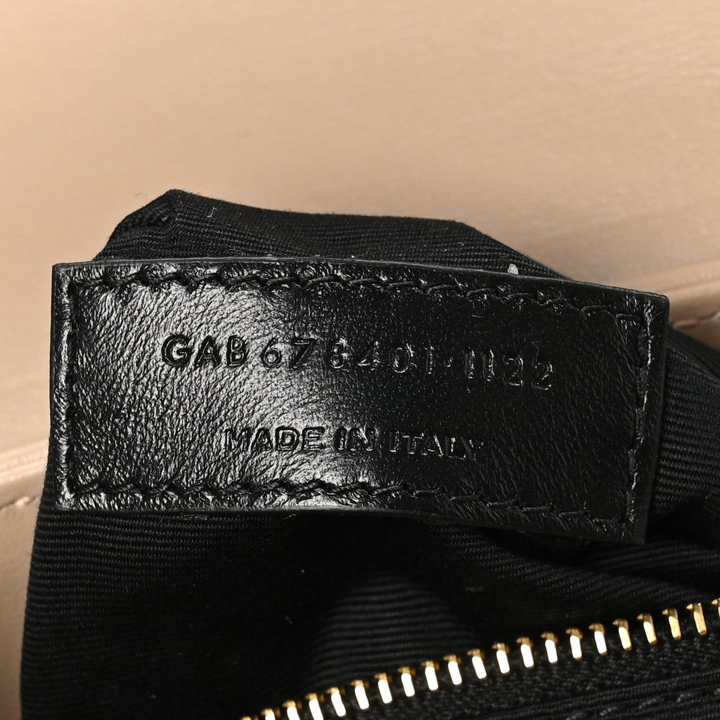 Calfskin Y Quilted Monogram Toy Loulou Crossbody Bag Dark Beige