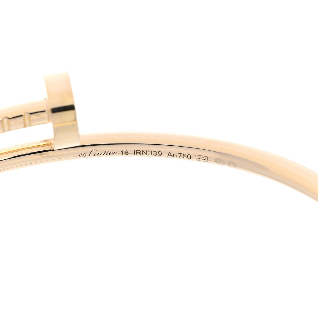 18K Yellow Gold Small Juste Un Clou Bracelet 16