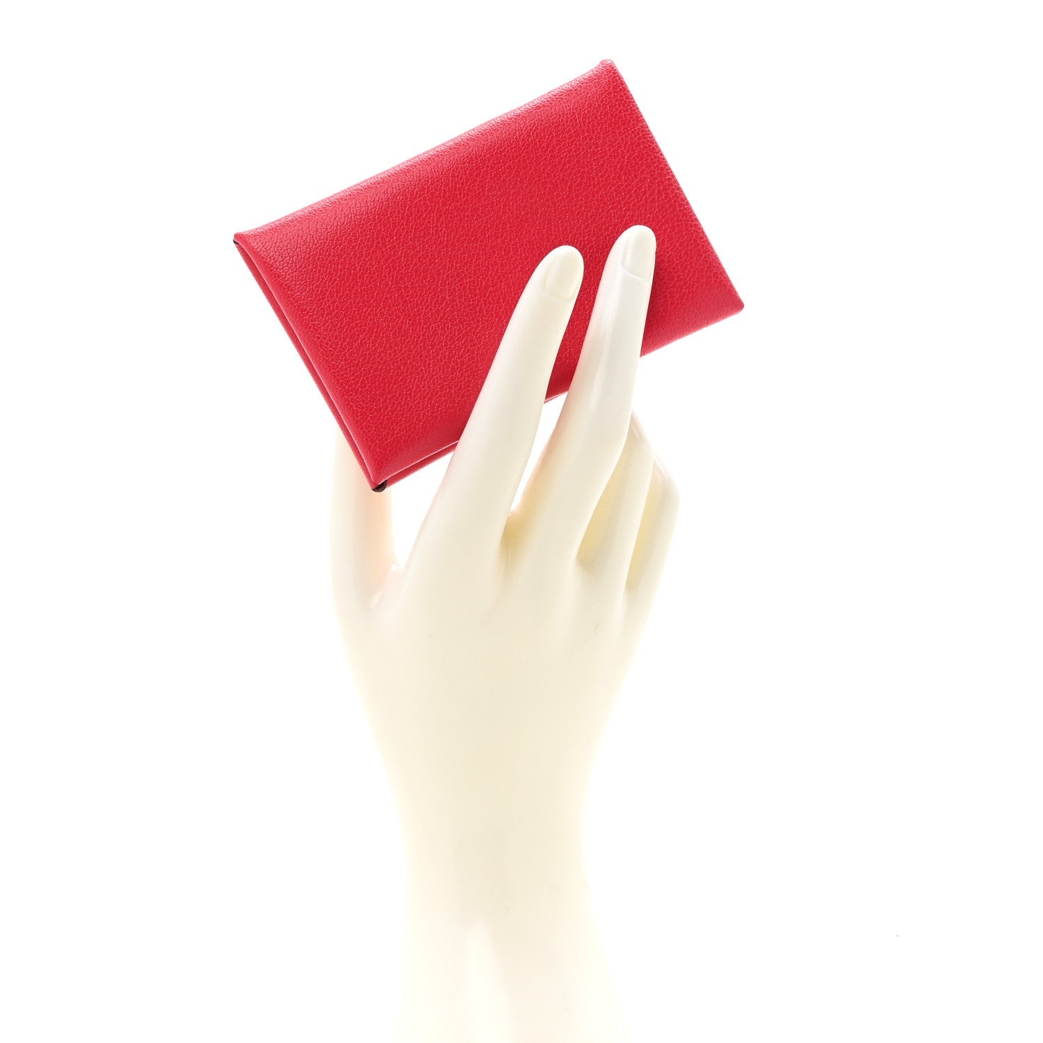 Chevre Mysore Calvi Card Case Rose Extreme