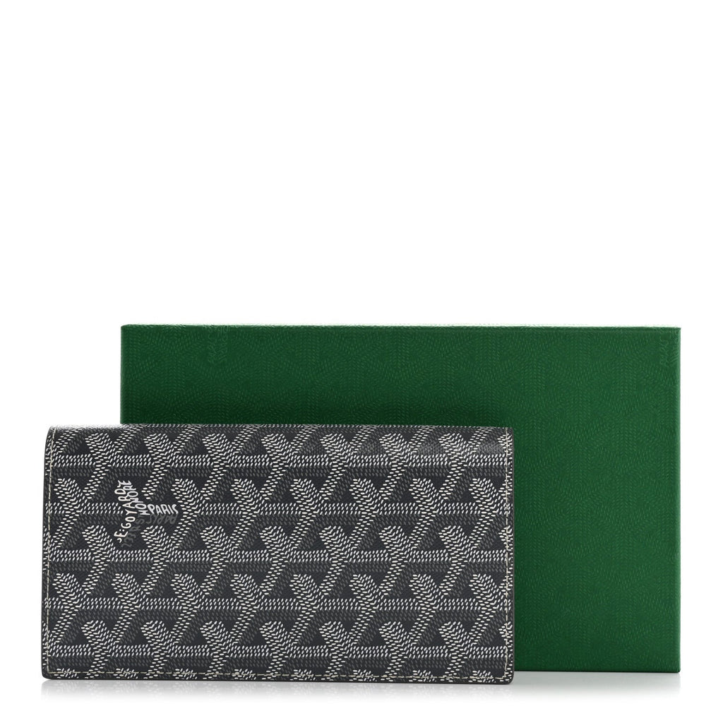 Goyardine Long Bi-Fold Wallet Grey