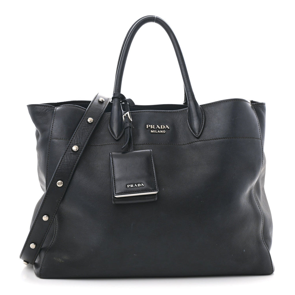 City Calf Tote Black