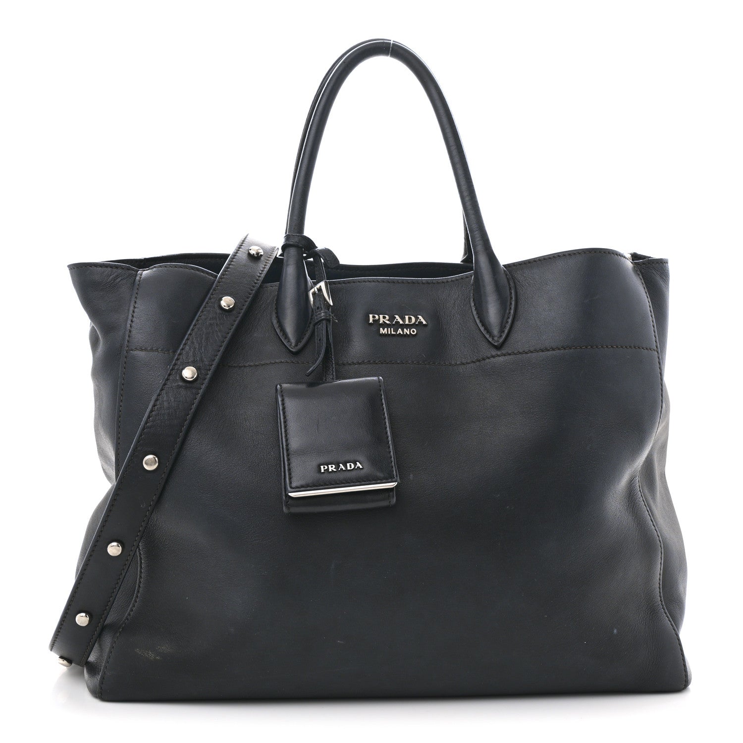 City Calf Tote Black
