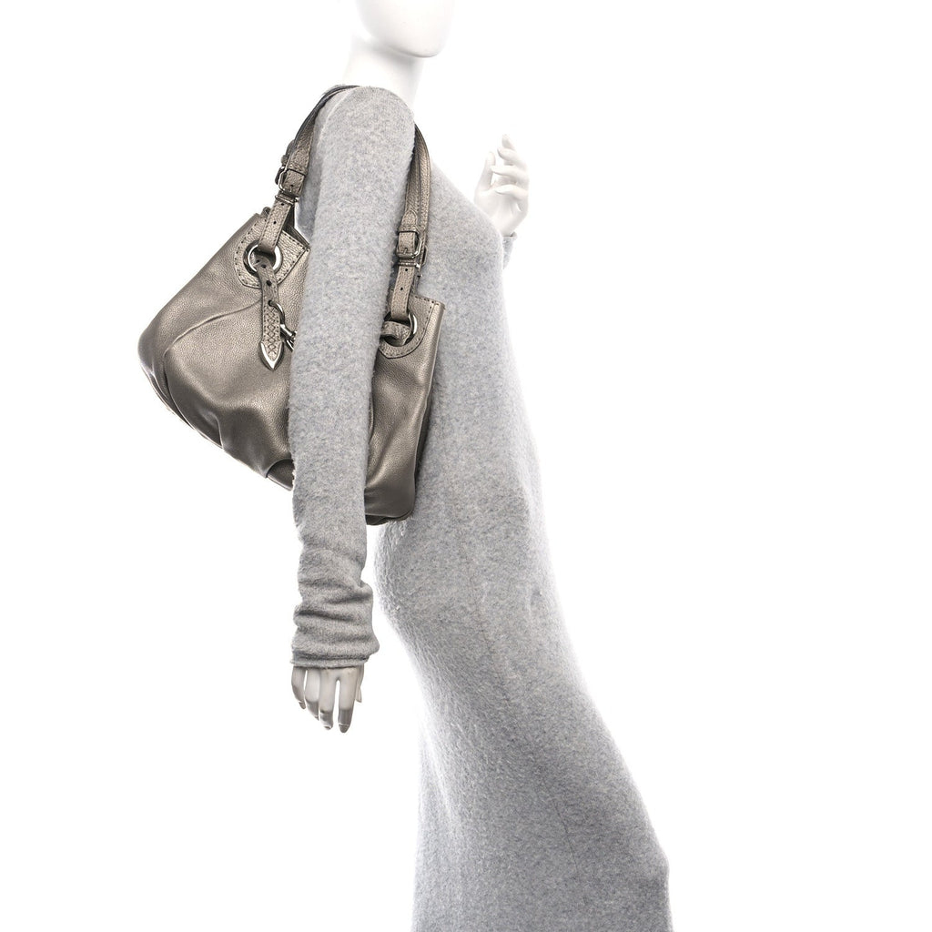 Cuoio Romano Selleria Pomodorino Tote Peltro