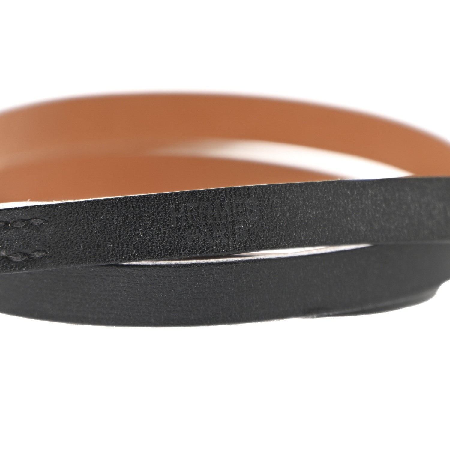 Chamonix Hapi 3MM Triple Tour Wrap Bracelet M Black Fauve