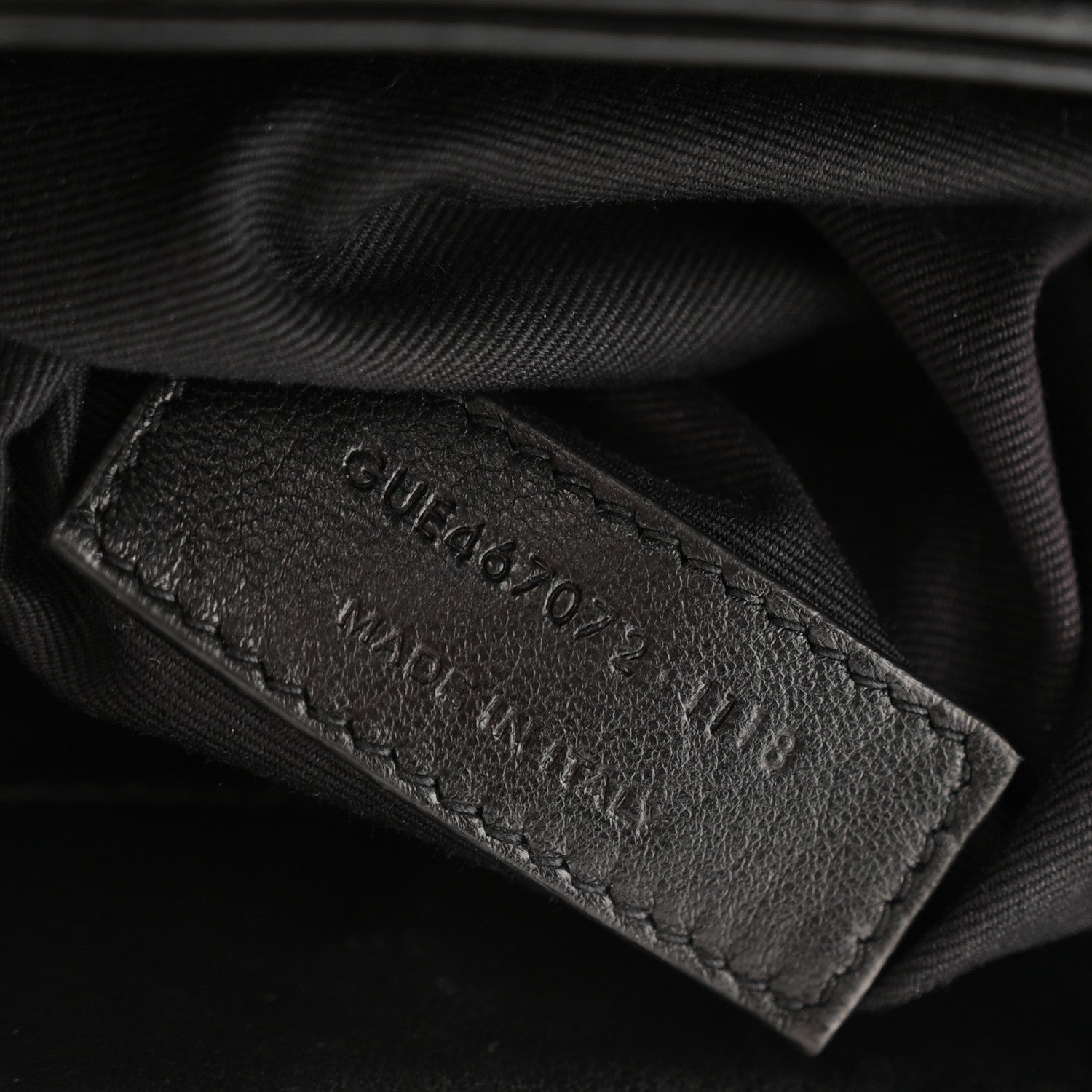 Calfskin Y Quilted Monogram Toy Loulou Crossbody Bag Black